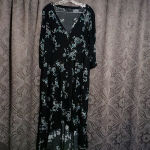 Hi low button down dress.